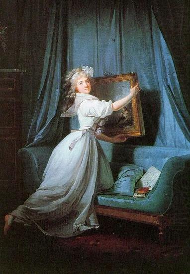 Henri Pierre Danloux Portrait de Mademoiselle Rosalie Duthe china oil painting image